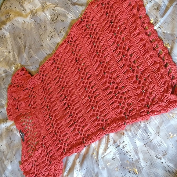 Roz & Ali Tops - SIZE:L ROZ&ALI CORAL TOP